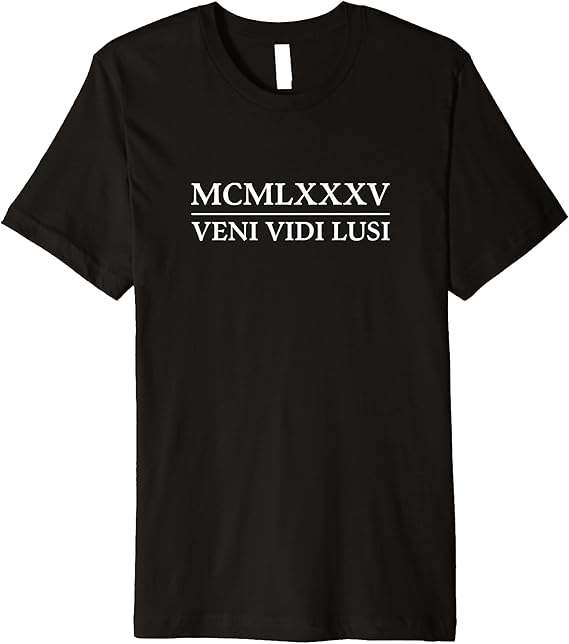mcmlxxxv t shirt